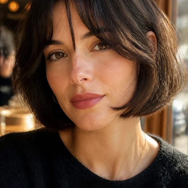 28 French Hairstyles for Round Faces