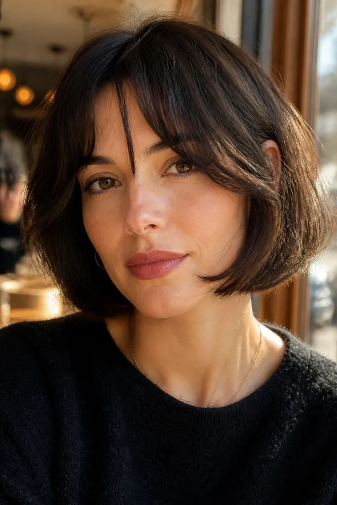 28 French Hairstyles for Round Faces