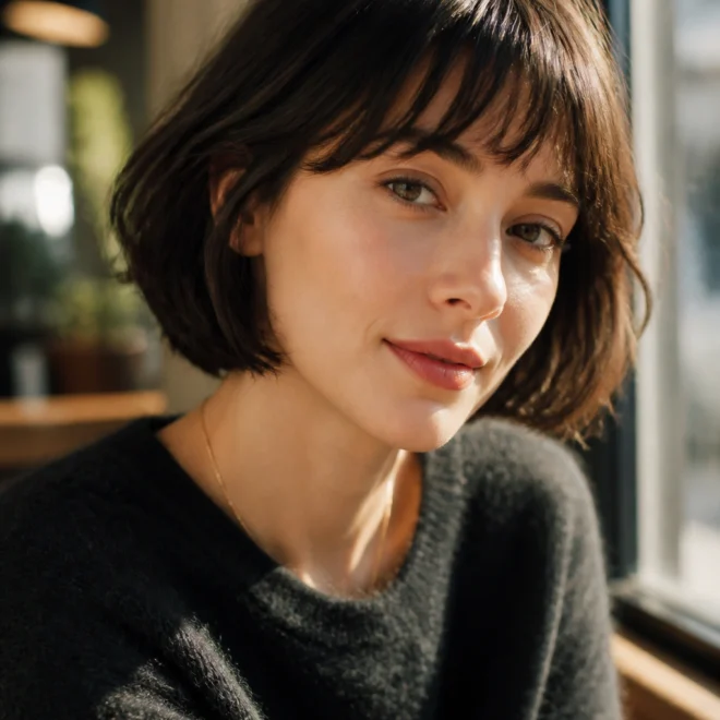 25 Short Fringe Hairstyles for Round Faces