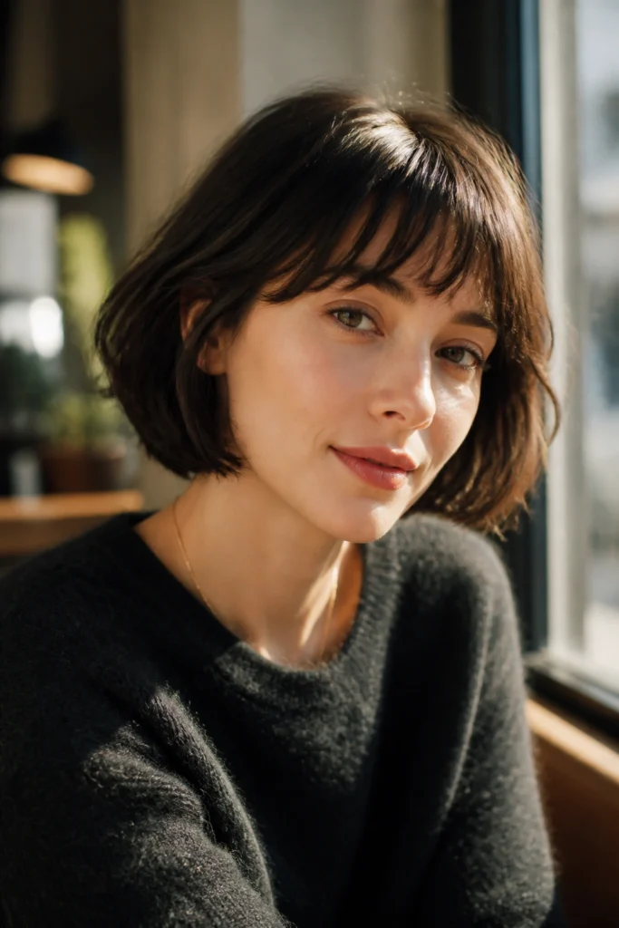 25 Short Fringe Hairstyles for Round Faces