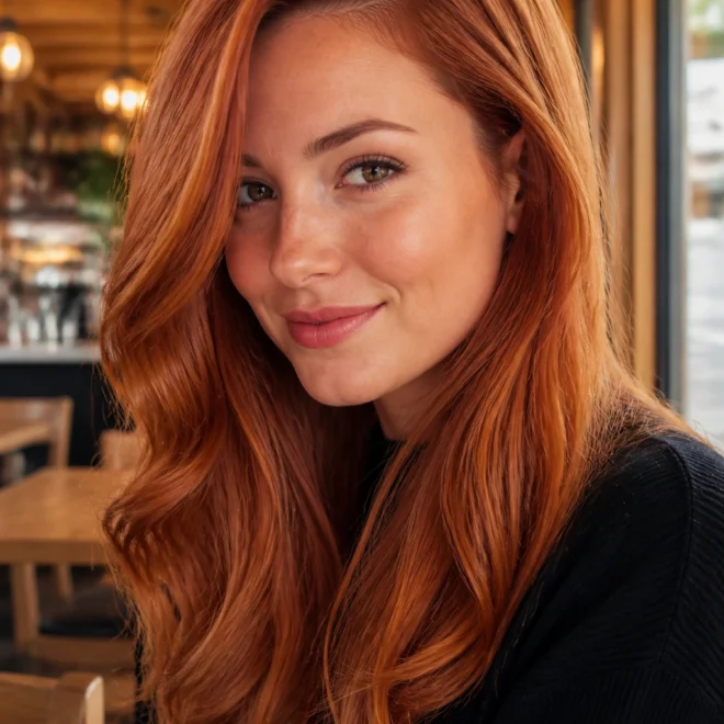 25 Copper Hair Color Ideas for Round Faces
