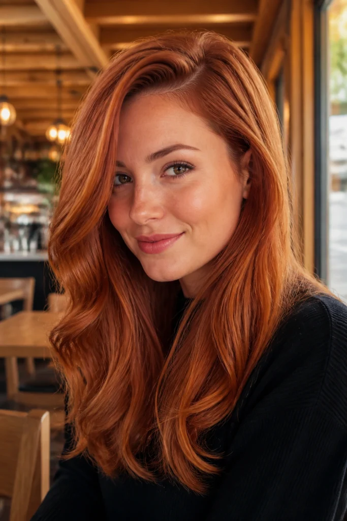 25 Copper Hair Color Ideas for Round Faces