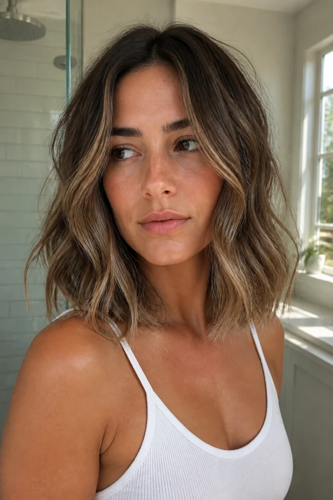 28 Wavy Lob Haircuts for Medium Length Hair