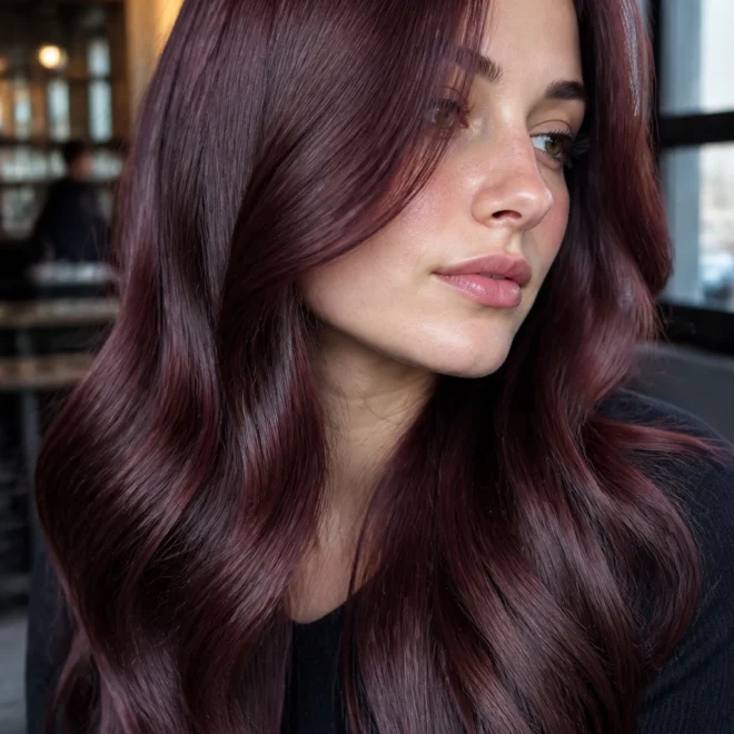 20 Cherry Brown Hair Color Ideas for Cool Skin Tones