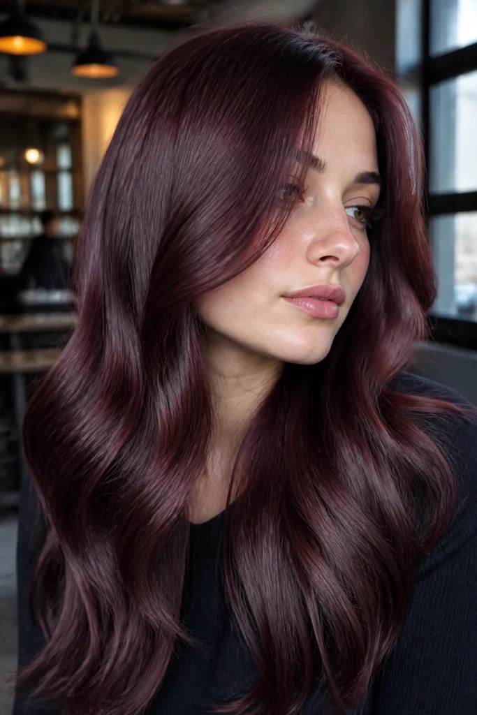 20 Cherry Brown Hair Color Ideas for Cool Skin Tones