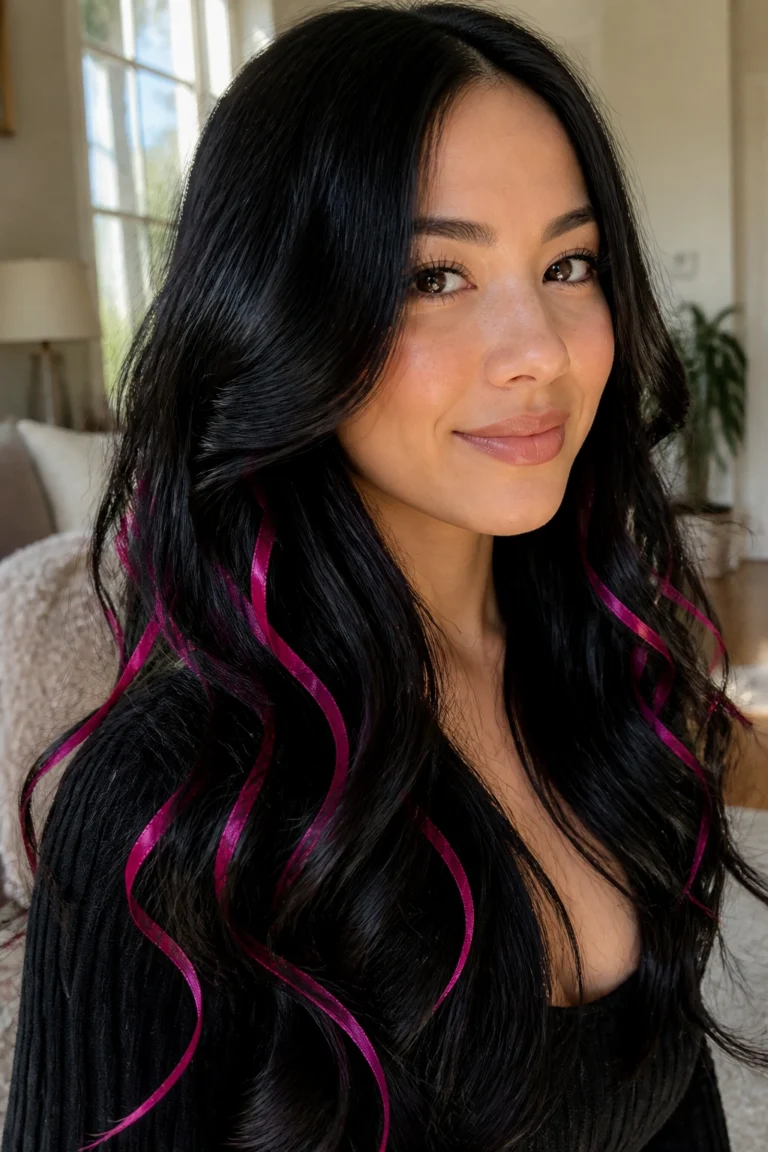 28 Black Pink Ombre Hair Ideas for Long Hair