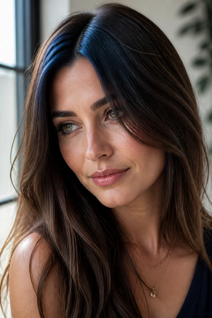 22 Brown Blue Hair Color Ideas for Cool Skin Tones