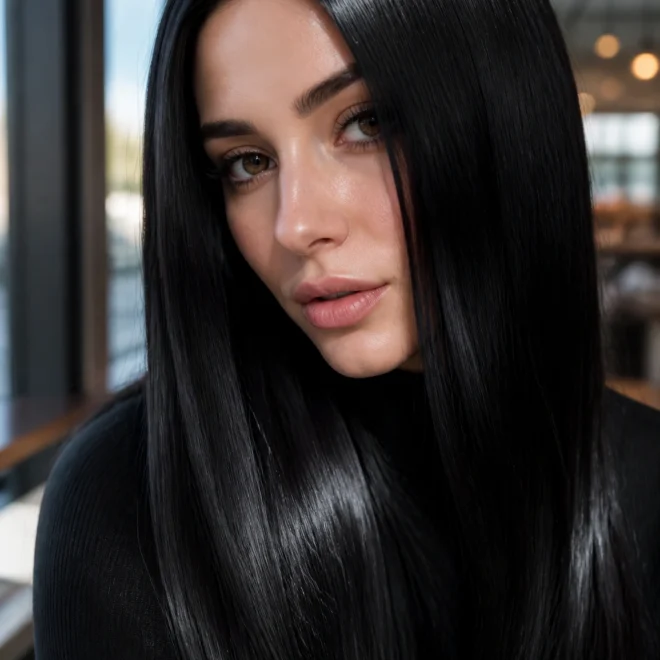 18 Black Hair Color Ideas for Cool Skin Tones
