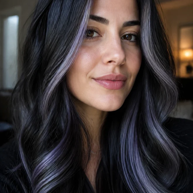 28 Black Grey Hair Color Ideas for Cool Skin Tones