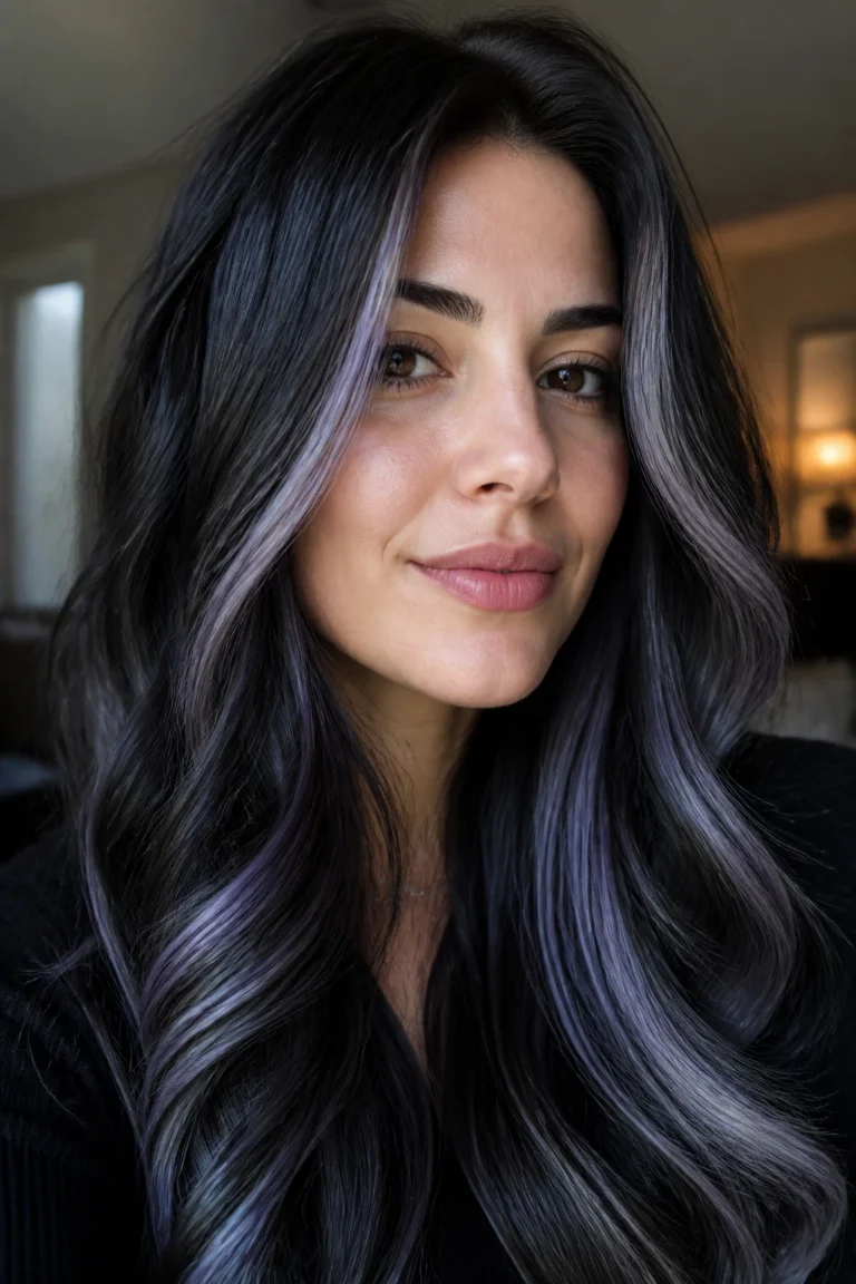 28 Black Grey Hair Color Ideas for Cool Skin Tones