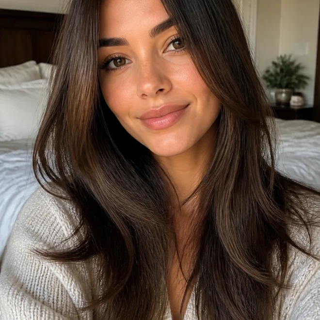 25 Long Wispy Haircuts for Round Faces