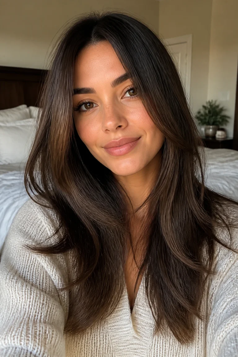 25 Long Wispy Haircuts for Round Faces