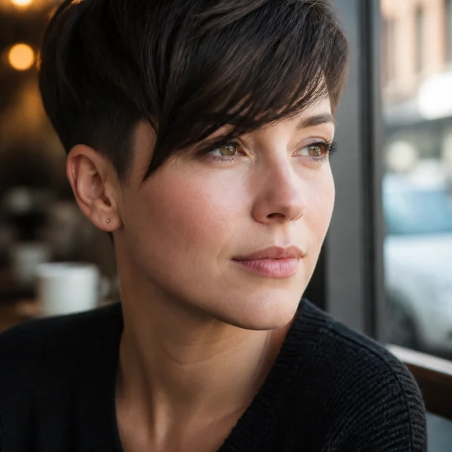 22 Edgy Short Haircuts for Round Faces