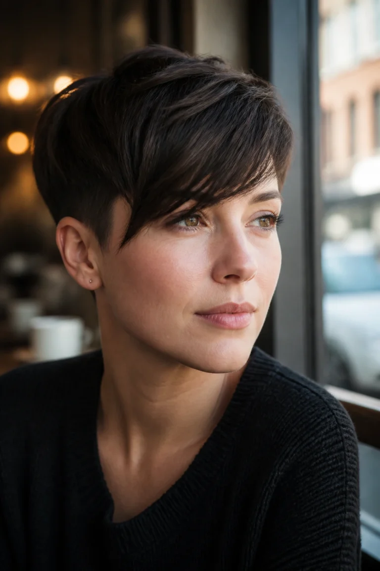 22 Edgy Short Haircuts for Round Faces
