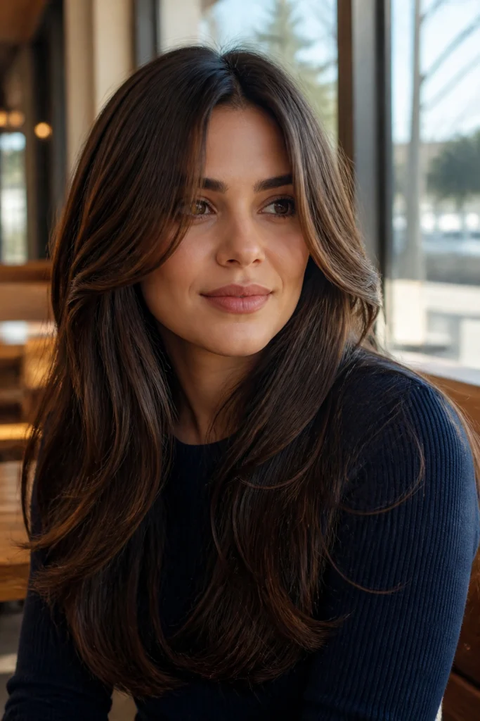 30 Brown Haircuts for Round Faces
