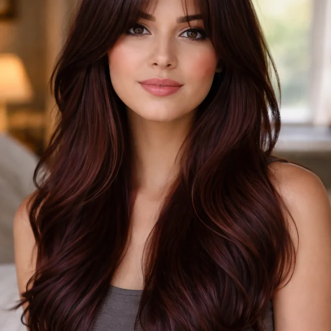 22 Mahogany Haircuts for Round Faces
