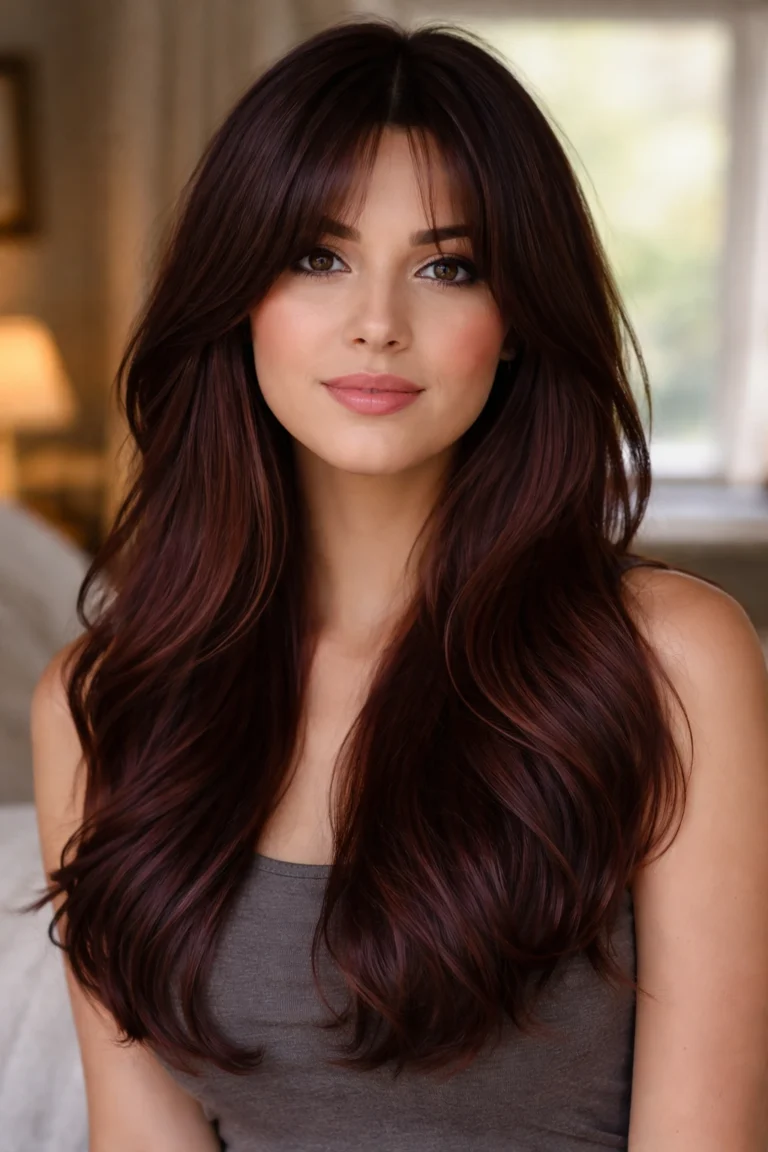 22 Mahogany Haircuts for Round Faces