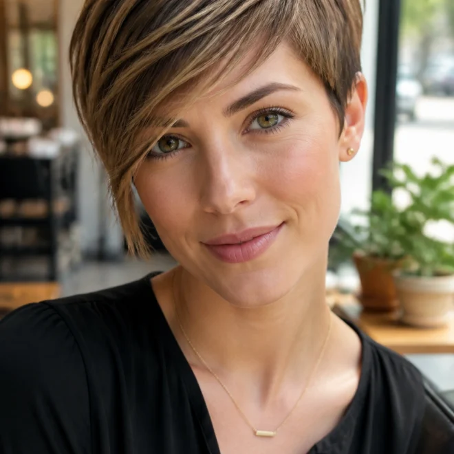 25 Short Haircuts for Round Faces