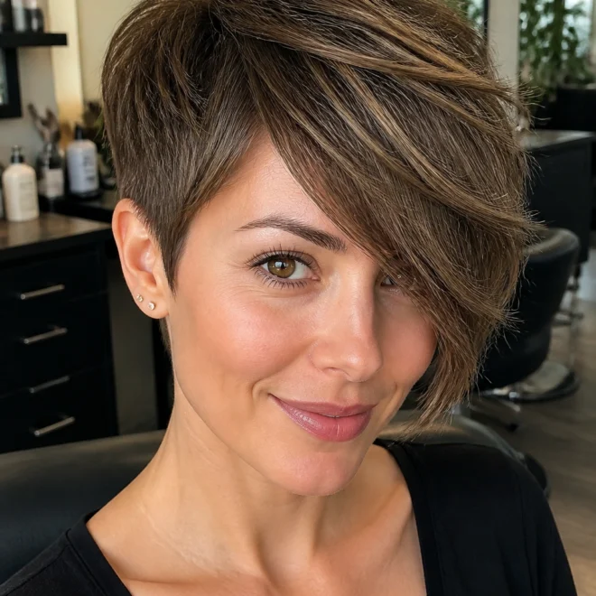18 Asymmetrical Hairstyles for Round Faces