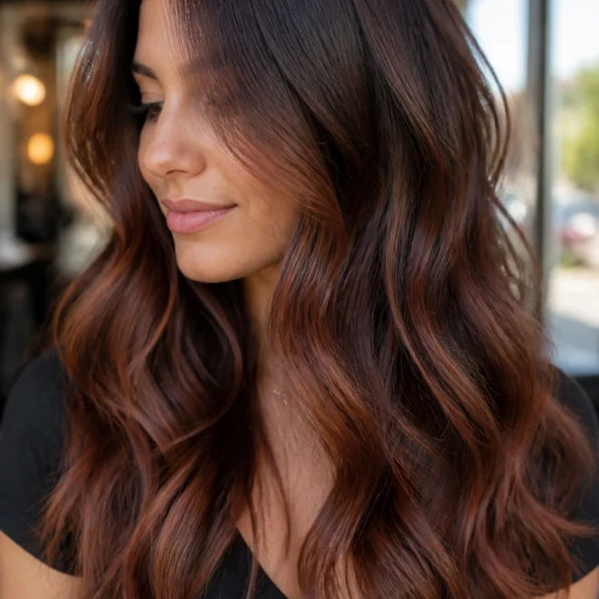 22 Mahogany Highlights for Brown Hair