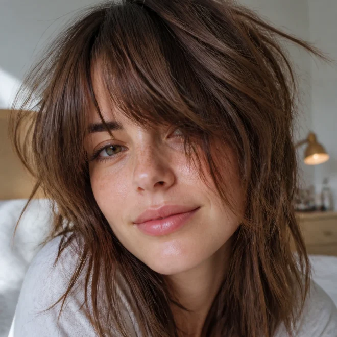 28 Fringe Hairstyles for Round Faces