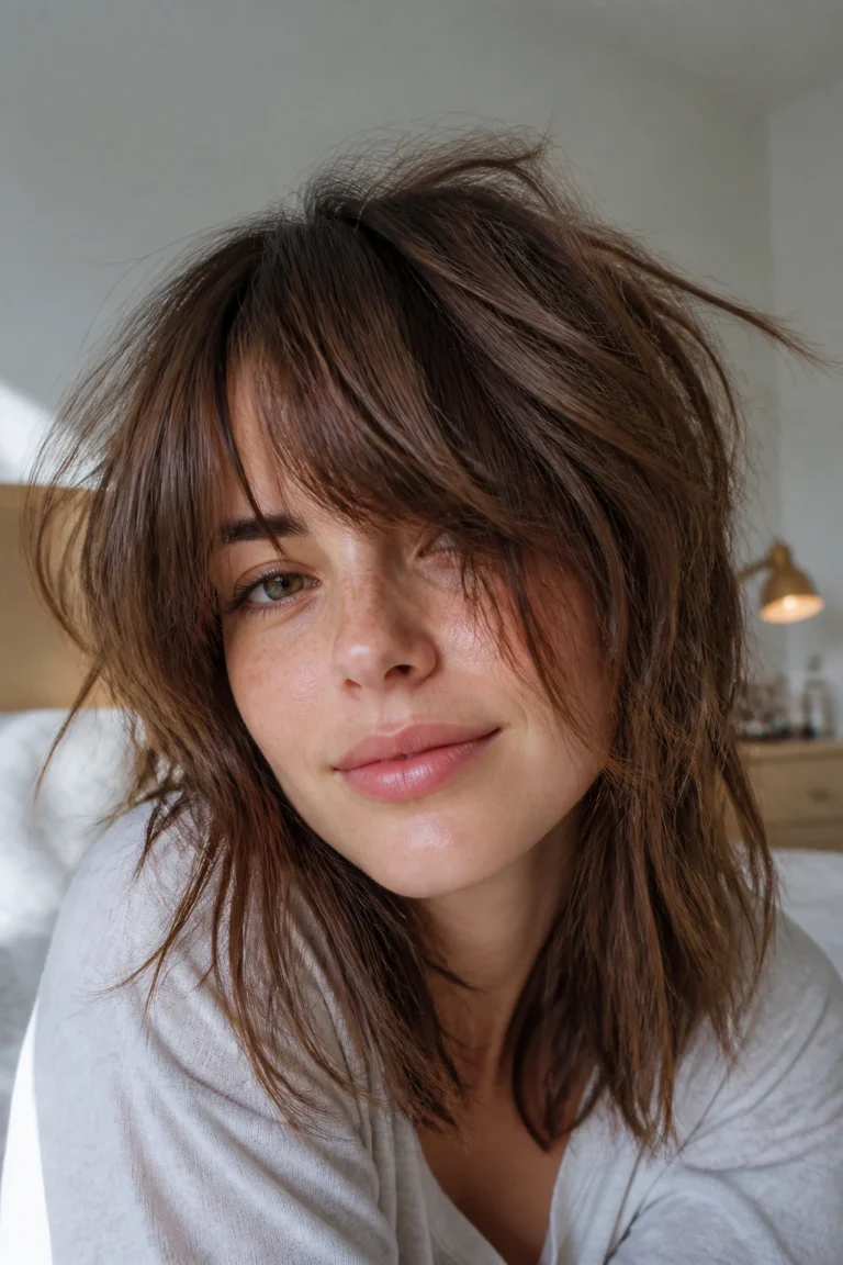 28 Fringe Hairstyles for Round Faces