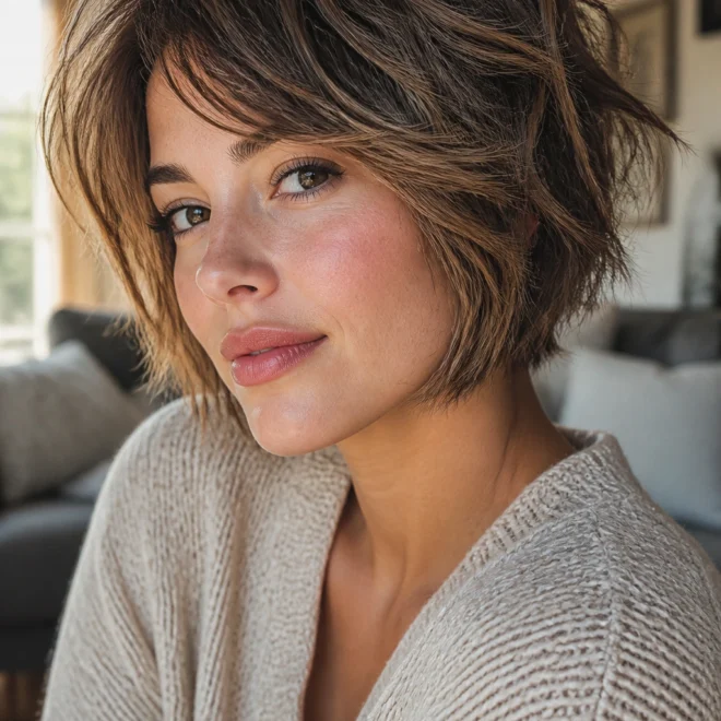 25 Short Stacked Bob Haircuts for Round Faces