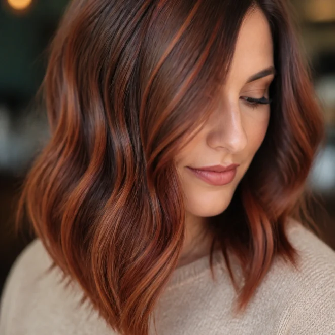 25 Red Auburn Balayage Looks for Brown Hair