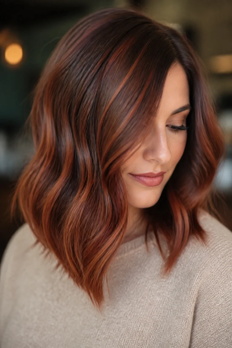 25 Red Auburn Balayage Looks for Brown Hair