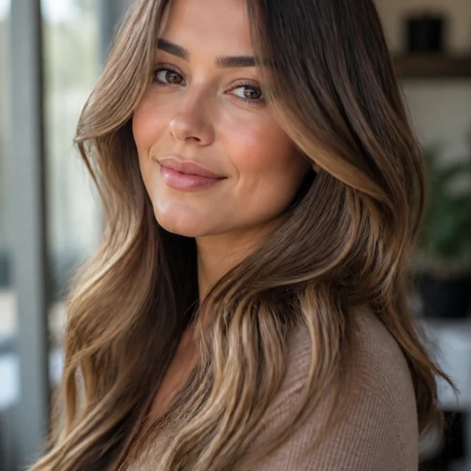 25 Brunette Hair Color Ideas for Round Faces