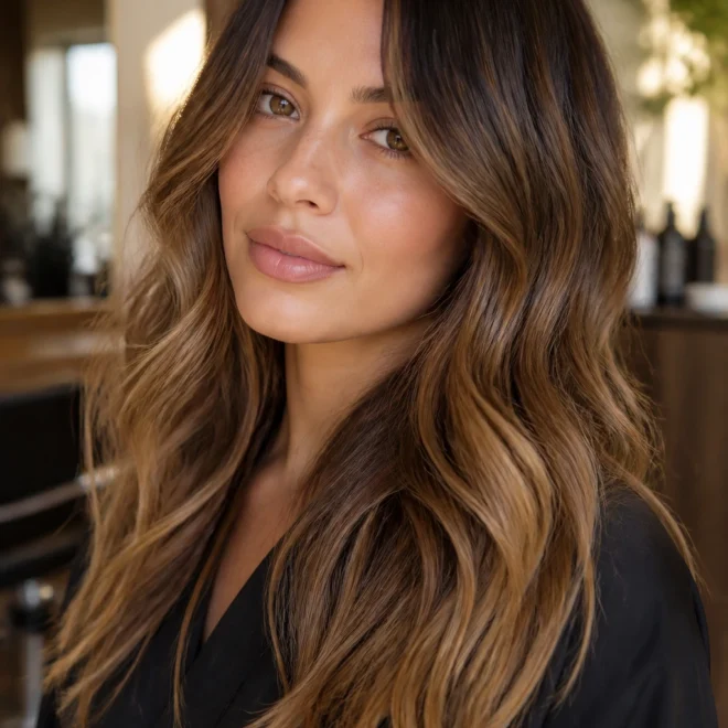 25 Caramel Blonde Balayage Looks for Brown Hair