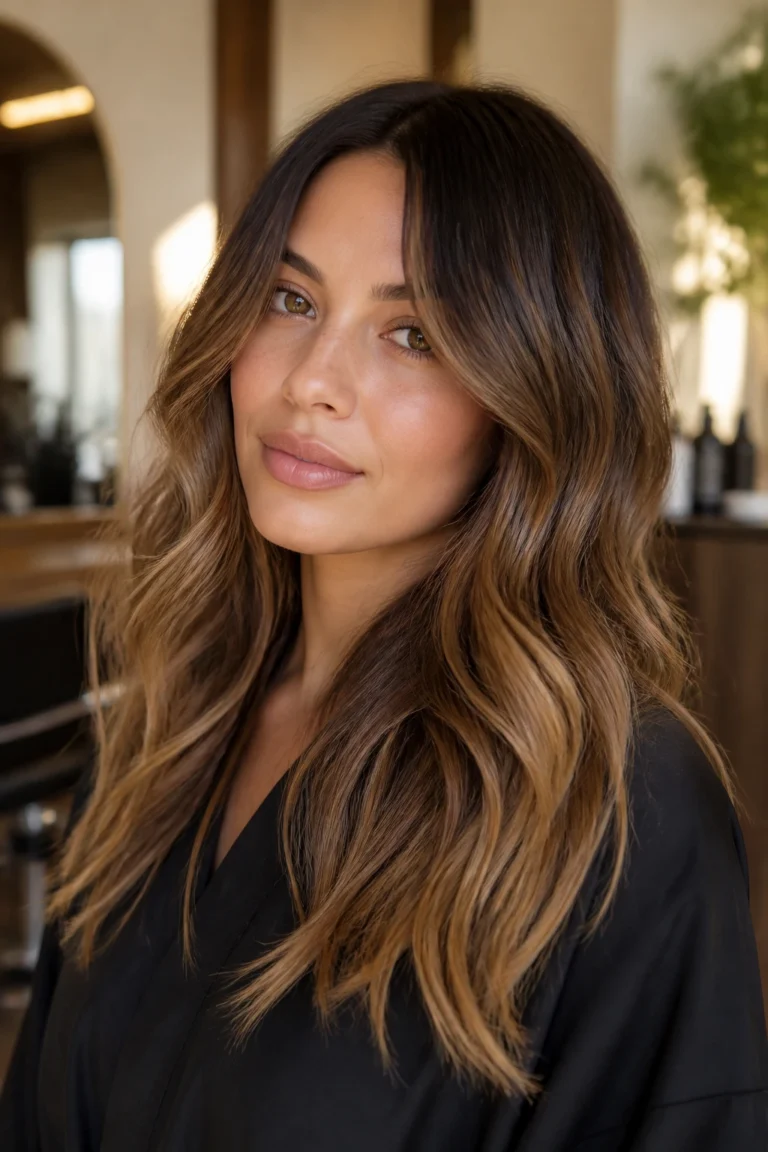 25 Caramel Blonde Balayage Looks for Brown Hair