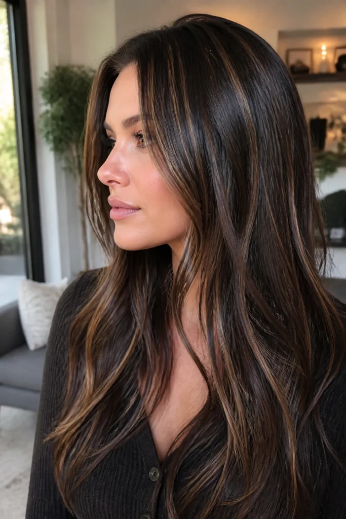 18 Brown Honey Highlights for Round Faces