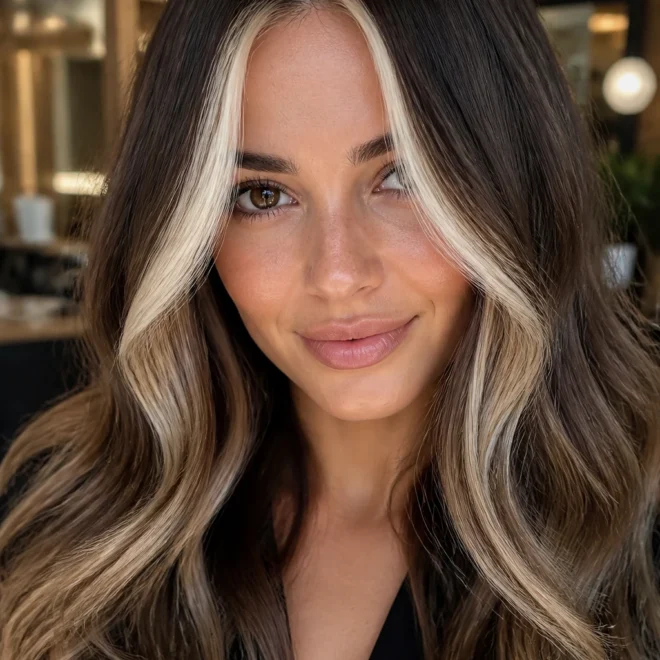 18 Platinum Blonde Balayage Looks for Brown Hair