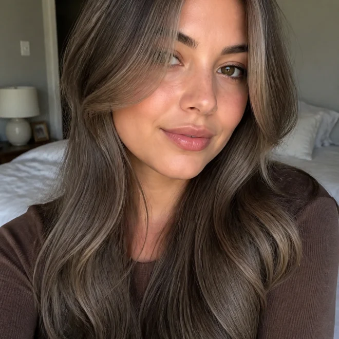 20 Ash Brown Hair Color Ideas for Round Faces