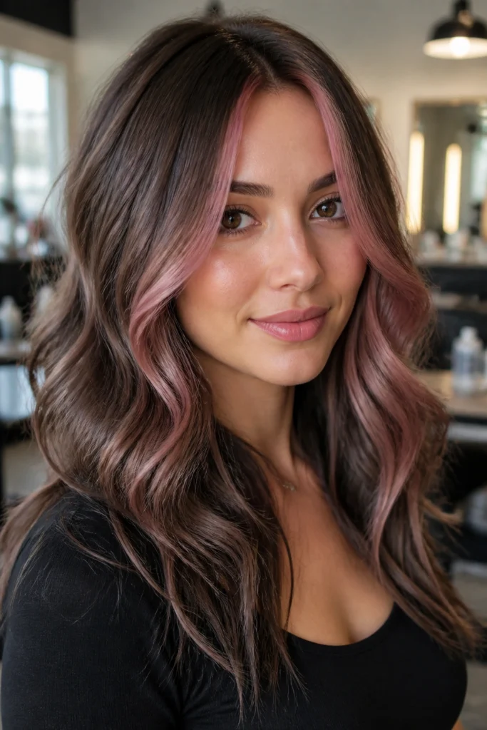 25 Brown Pink Hair Color Ideas for Cool Skin Tones