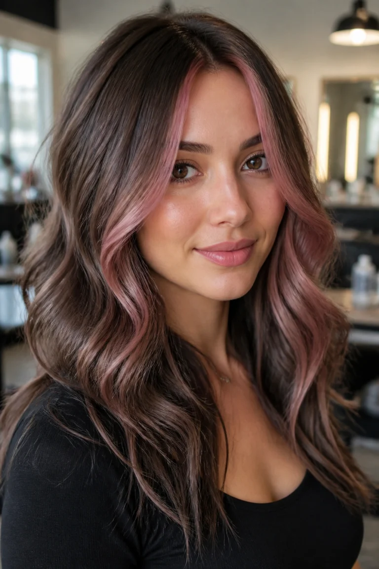 25 Brown Pink Hair Color Ideas for Cool Skin Tones