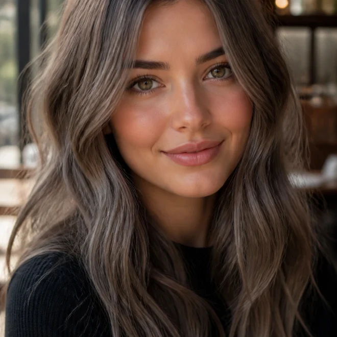 28 Brown Hair Color Ideas for Round Faces