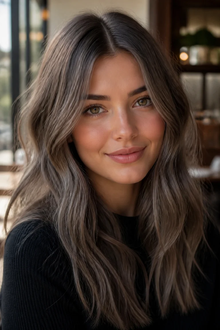 28 Brown Hair Color Ideas for Round Faces