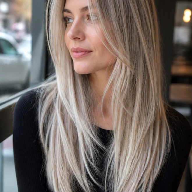 22 Platinum Blonde Hair Color Ideas for Round Faces