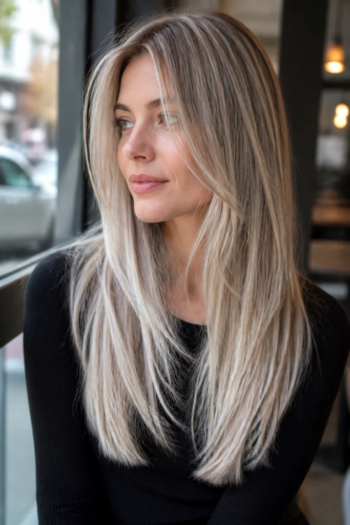 22 Platinum Blonde Hair Color Ideas for Round Faces