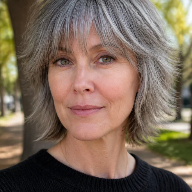 28 Gray Shag Haircuts for Fine Hair