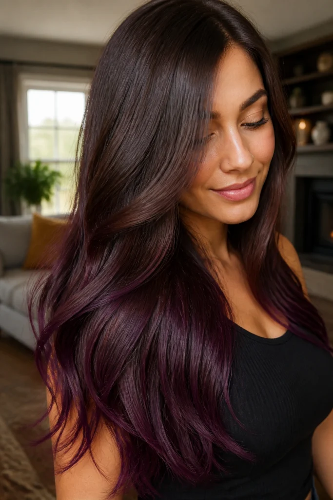 25 Purple Ombre Hair Ideas for Long Hair