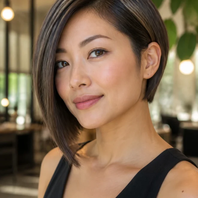 25 Short Asymmetrical Haircuts for Round Faces