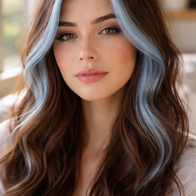 28 Blue Highlights for Brown Hair