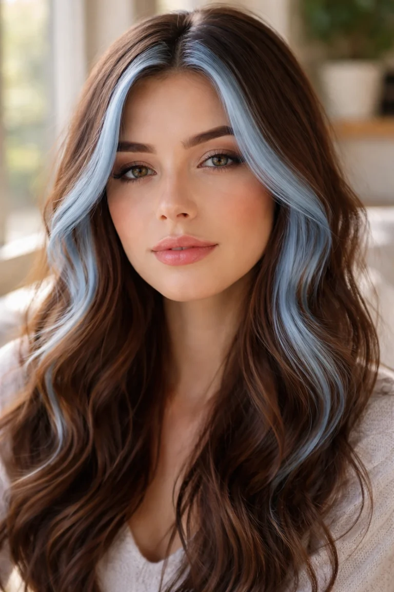 28 Blue Highlights for Brown Hair