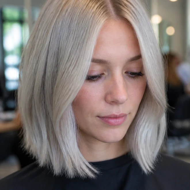 28 Silver Blonde Hair Color Ideas for Cool Skin Tones