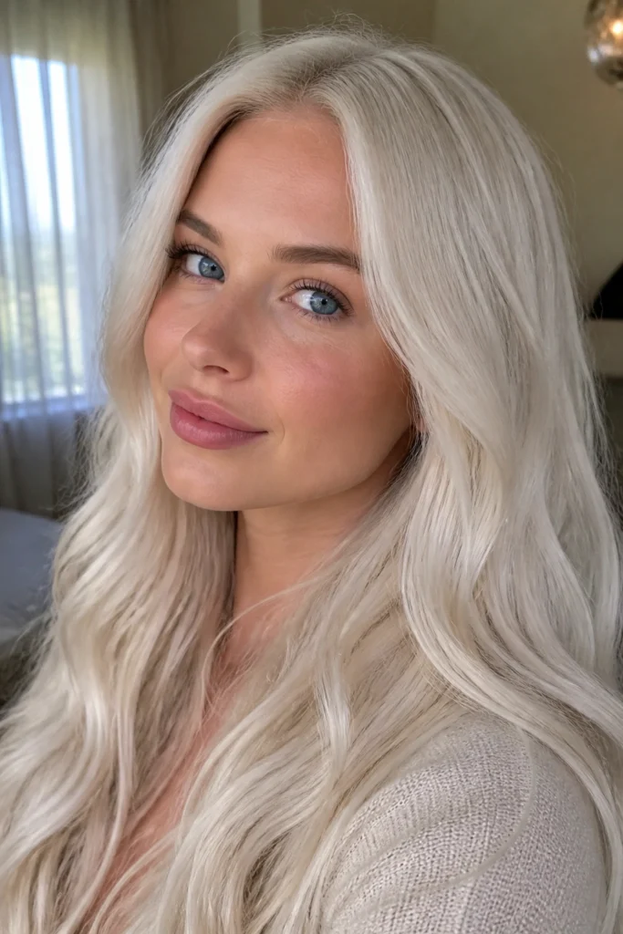 20 White Blonde Hair Color Ideas for Cool Skin Tones