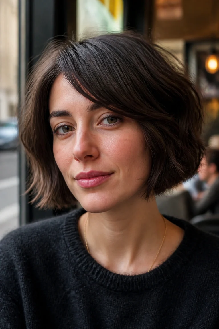 28 Boho Short Haircuts for Round Faces