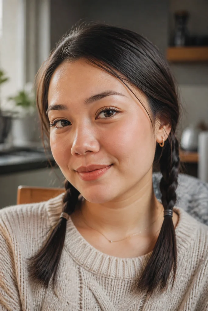 20 Short Braids for Round Faces